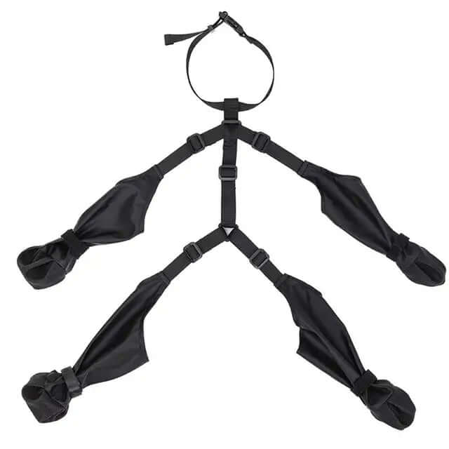 TAILTRAIL Anti-Slip Dog Shoes harness designed for safety and comfort with adjustable straps for secure fit.