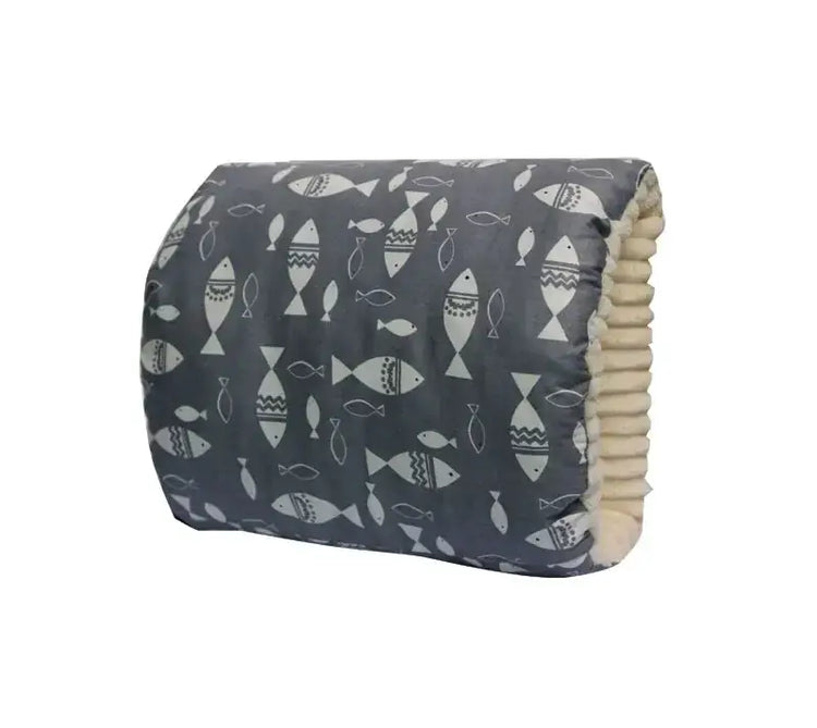 TAILTRAIL Cozy Nest cradle in fish print providing warmth and comfort for bonding moments with your baby.