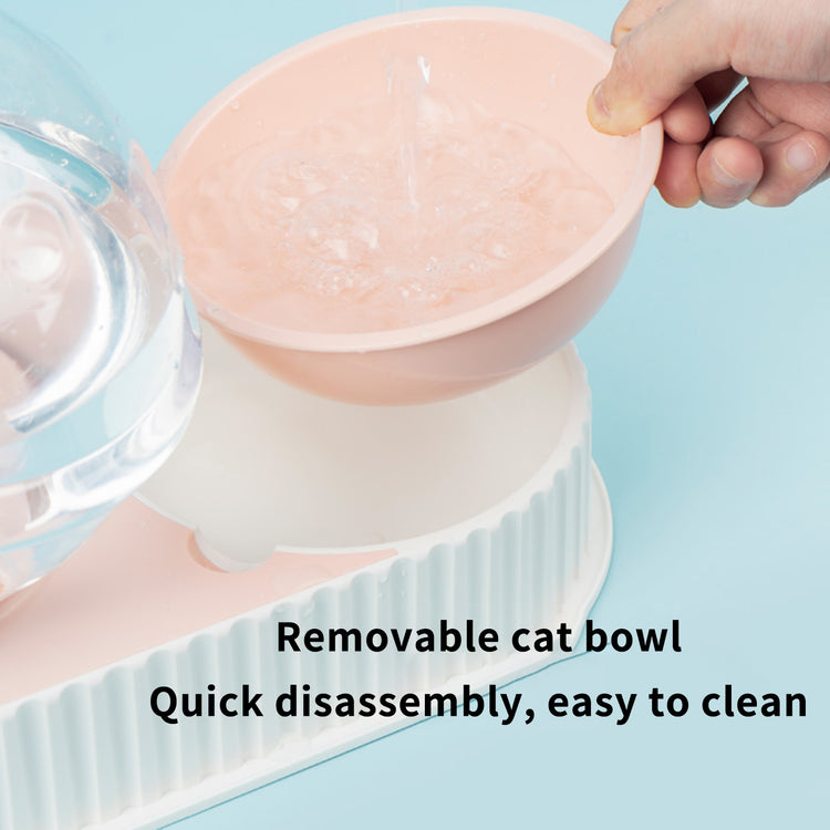 TAILTRAIL Automatic Pet Water and Food Feeder Bowl Set