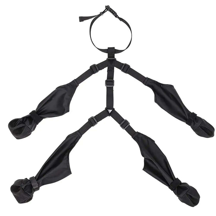 TAILTRAIL Anti-Slip Dog Shoes harness with adjustable straps and four protective covers for dogs&