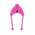 Vibrant pink dog cap with braids and pompom, perfect for outdoor adventures, TAILTRAIL accessory.