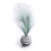 TAILTRAIL cat toy feather ball with natural feathers for engaging play and exercise.