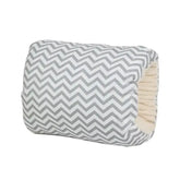 Cozy Nest cradle in grey stripes design, perfect for nurturing unbreakable bonds, featuring TAILTRAIL for ultimate comfort.