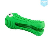 Croc Dental Chew toy from TAILTRAIL featuring durable green alligator design for dogs&