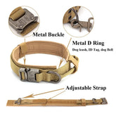 Dog collar featuring adjustable strap, metal buckle, and metal D ring, perfect for TAILTRAIL&