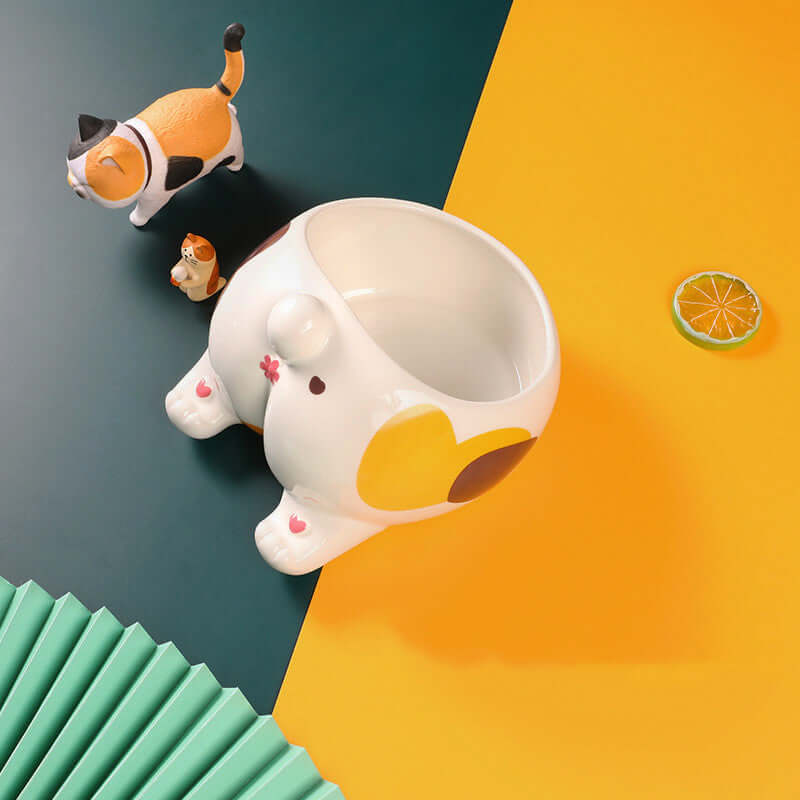 TAILTRAIL Elevated Ceramic Pet Food and Water Bowl