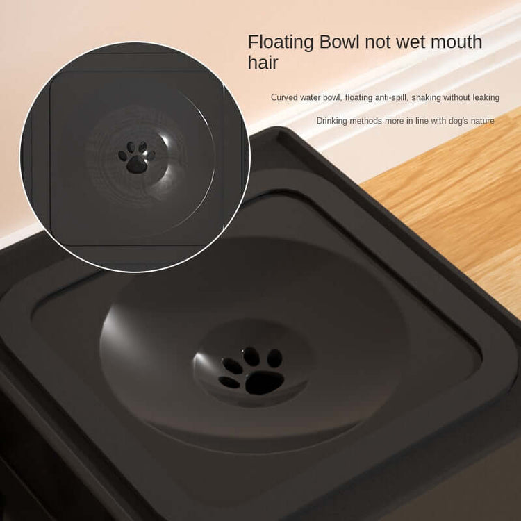 TAILTRAIL Adjustable Elevated Double Dog Feeding Bowls