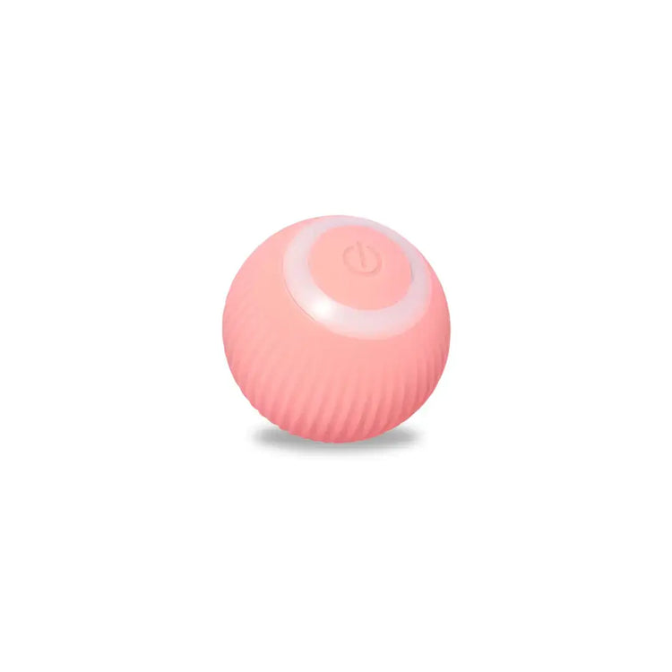 Interactive pink rolling ball for pets by TAILTRAIL, designed for endless fun and engagement.