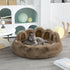 Plush cat bed by TAILTRAIL providing comfort and relaxation for cats in cozy home setting.