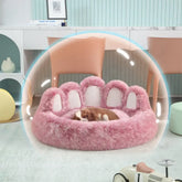 Long Plush Cat Bed by TAILTRAIL, featuring extra plush material for supreme comfort and a cozy design.