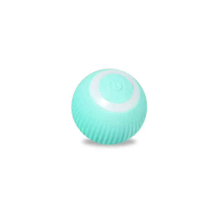 Interactive TAILTRAIL rolling ball for pets, designed to bounce and move unpredictably for endless entertainment.