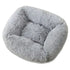 Plush Pet Bed by TAILTRAIL in soft gray texture, ideal for pet comfort and cozy sleep.