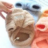 Plush Winter Coat for Dogs in various colors, featuring cozy fabrics and TAILTRAIL branding for warmth and style.