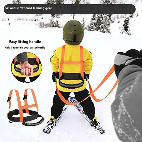 TAILTRAIL Safety Rope Ski Dog Training Belt for outdoor adventures and training with easy lifting handle.