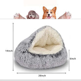 Soft Plush Pet Bed TAILTRAIL with raised edges and ultra-plush fabric for ultimate comfort.