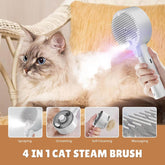 TAILTRAIL Steam Cat Brush Shedding Remover Spray Grooming Comb