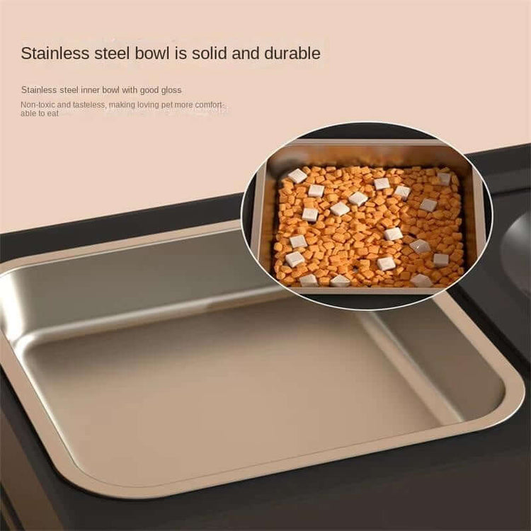 TAILTRAIL Adjustable Elevated Double Dog Feeding Bowls