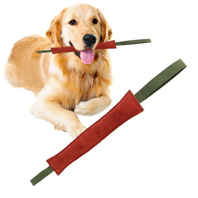 TAILTRAIL Cowhide Dog Bite Training Stick Tug Toy