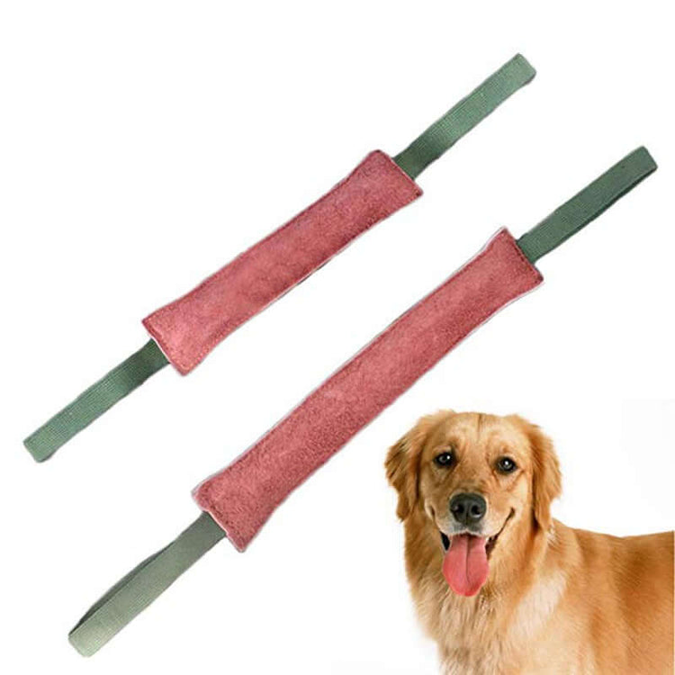 TAILTRAIL Cowhide Dog Bite Training Stick Tug Toy
