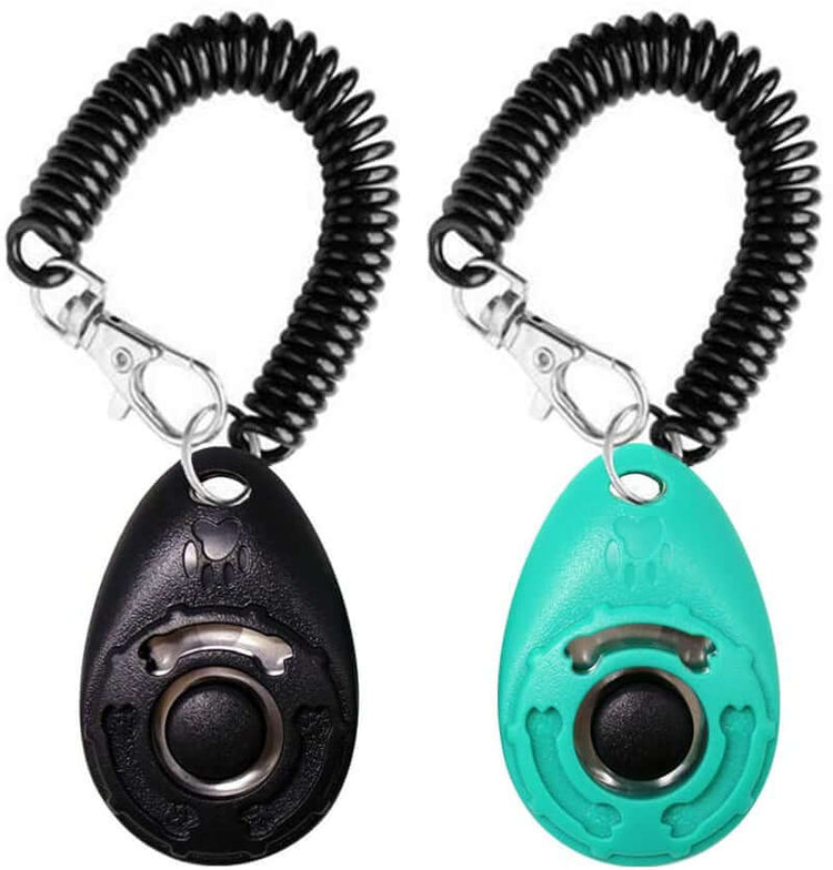 TAILTRAIL Drop-Shaped Pet Training Clicker with Key Ring