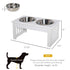 TAILTRAIL Elevated Puppy Feeding Station with Stainless Steel Bowls