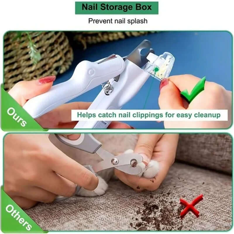 TAILTRAIL LED Pet Nail Clippers Stainless Steel Dog Cat Trimmer