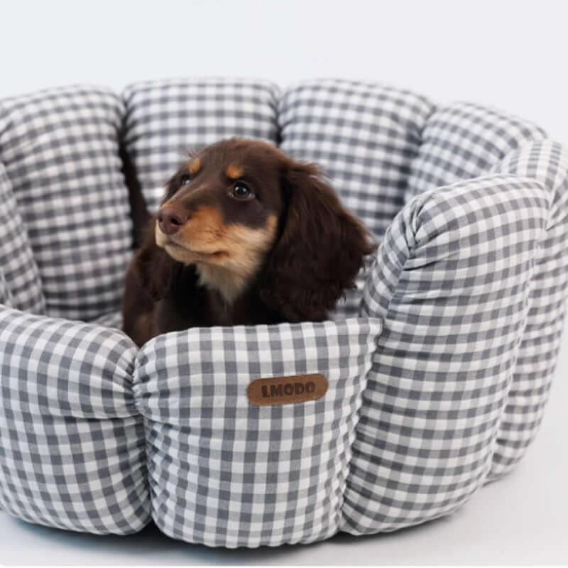 TAILTRAIL Plaid Pet Bed All-Season Cozy Sleeping Mat