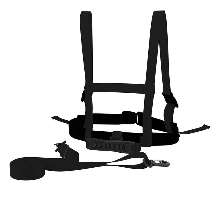 TAILTRAIL Safety Rope Ski Dog Training Belt and Leash in black, designed for dog training and active outdoor activities.