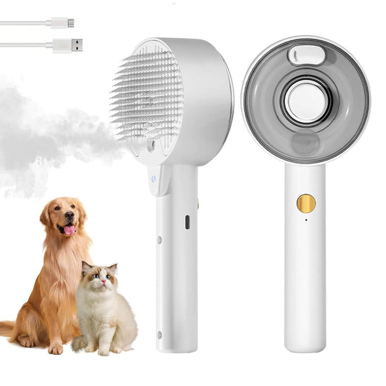 TAILTRAIL Steam Cat Brush Shedding Remover Spray Grooming Comb