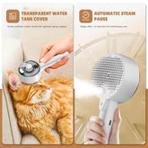 TAILTRAIL Steam Cat Brush Shedding Remover Spray Grooming Comb