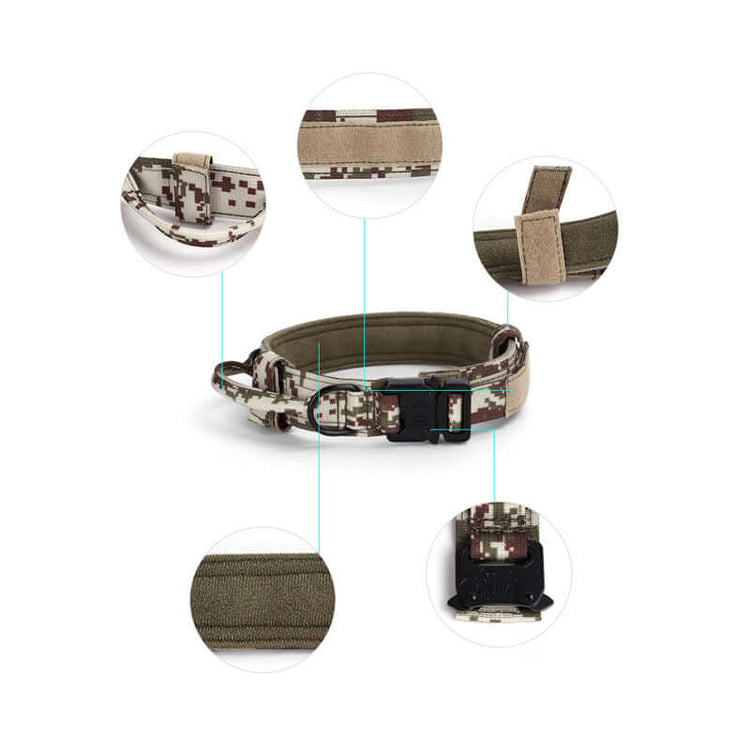 TAILTRAIL Tactical Military Dog Collar and Training Leash