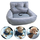 TAILTRAIL Travel Dog Bed Soft Washable Pet Cushion Gray